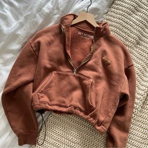 SetActive Half zip in Mocha - size small